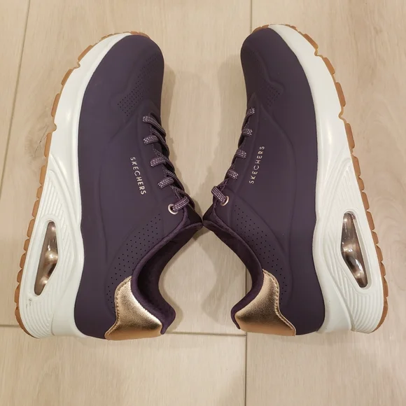 Skechers Street Shimmer Away Sneakers Sz 7.5 - Picture 6 of 13